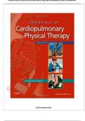 Test Bank for Essentials of Cardiopulmonary Physical Therapy 3rd Edition by Hillegass, ISBN No; 9781437703818, all 22 Chapters Covered (NEWEST 2024)