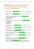 NURS242 Exam 3 Expected Questions  and Answers (2024 / 2025) (Verified  Answers)- Chamberlain  1. What is ventilation? - CORRECT ANSWER the movement of air into and out of  the lungs  2. What is perfusion? - CORRECT ANSWER the circulation of blood through