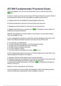 ATI RN Fundamentals Proctored Exam 2024 QUESTIONS AND ANSWERS