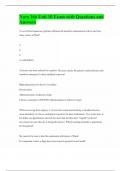 Nurs 166 Unit 10 Exam with Questions and Answers