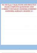 NU 518 Exam 1 Study EXAM AND PRACTICE EXAM COMPLETE QUESTIONS AND CORRECT DETAILED ANSWERS