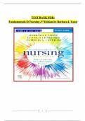 TEST BANK FOR: Fundamentals Of Nursing: Study Guide.  3rd Edition by Barbara L Yoost