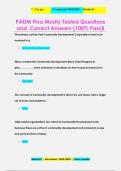 PADM Fina Mostly Tested Questions  and Correct Answers (100% Pass)l