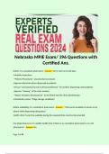 Nebraska MPJE Exam/ 396 Questions with Certified Ans.    Duties of a consultant pharmacist - Answer: -Be in clinic once q30 days -Monthly inspections -*Policies/Procedures* around pharm products -Approve info/instructions dispensed to patients -Annual *as