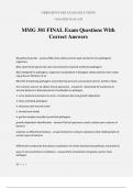 MMG 301 FINAL Exam Questions With Correct Answers