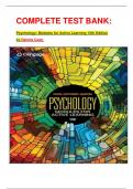 COMPLETE TEST BANK: Psychology: Modules for Active Learning 15th Edition by Dennis Coon  Latest Update