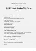 NSG 229 Exam 5 Questions With Correct Answers