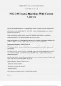 NSG 349 Exam 2 Questions With Correct Answers