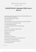 NSG229 EXAM 1 Questions With Correct Answers