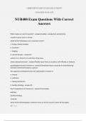 NUR400 Exam Questions With Correct Answers