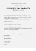 NUR400 CH 11 Exam Questions With Correct Answers