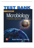 Test Bank for Microbiology: A Systems Approach, 7th Edition by Marjorie Kelly Cowan, All Chapters 1-25 LATEST