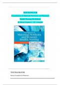 Test Bank For Murray Foundations of Maternal-Newborn and Women's Health Nursing, 8th Edition by Sharon Smith Murray, Emily Slone McKinney, Karen Holub, Renee Jones