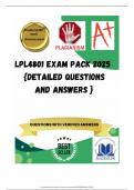 LPL4801 EXAM PACK 2025  {DETAILED QUESTIONS AND ANSWERS }