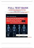 Test Bank For Radiographic Pathology for Technologists, 8th Edition by Nina Kowalczyk All Chapters 1-12 UPDATED