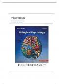 Test Bank For Biological Psychology, 14th Edition, James W. Kalat || Complete Guide A+||Latest Update 2024