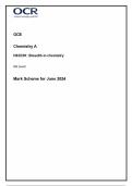 GCE Chemistry A H032/01: Breadth in chemistry AS Level Mark Scheme for June 2024