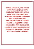  PN HESI EXIT EXAM / HESI PN EXIT EXAM WITH NGN (REAL EXAM SCREENSHOTS) COMPLETE ACTUAL EXAM WITH   QUESTIONS AND COMPLETE 100%CORRECT ANSWERS WITH VERIFIED AND WELL EXPLAINEDRATIONALES ALREADY GRADED A+ BY EXPERTS |LATEST VERSION 2024 WITH GUARANTEED SUC