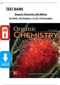 Test Bank for Organic Chemistry, 4th edition by Janice Smith, All Chapters 1 to 29 Covered, Verified Latest Edition