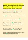 NR601/ NR 601 Midterm Exam Study Guide | Primary Care of the Maturing and Aged Family Practice Questions with Approved Answers (Latest 2024/2025 Update) – Chamberlain. 