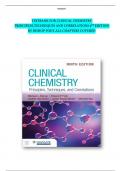 TEST BANK for Clinical Chemistry Principles, Techniques, and Correlations 9th Edition by Bishop Fody|BEST STUDY