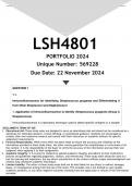 LSH4801 October November Portfolio (ANSWERS) Semester 2 2024