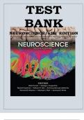 Test Bank for Neuroscience 6th Edition Purves • Augustine • Fitzpatrick • Hall LaMantia • Mooney ,Platt ,White (Chapter 1-34 complete )