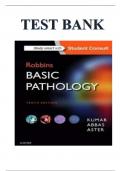 Test Bank for Robbins Basic Pathology 10th Edition by Vinay Kumar, Abul K. Abba & Jon C. Aster 9780323353175 Chapter 1-24 | Complete Guide A+