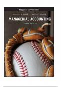   TEST BANK Managerial Accounting, 4th Edition By Davis, Complete Chapters 1 To 13 Updated 2024.