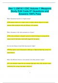 (Set 1) 2W1X1 CDC Volume 1 Weapons Study Edit Code 07 Questions and  Answers 100% Pass