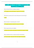 CDC 3E351 D Volume 2 Questions and  Answers Graded A+