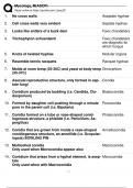 Mycology, M(ASCP) questions with correct answers