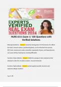 NURS 6111 Exam 1/ 100 Questions with Verified Solutions.   