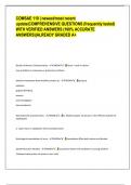 COMSAE 110 | newest/most recent  update|COMPREHENSIVE QUESTIONS (frequently tested)  WITH VERIFIED ANSWERS (100% ACCURATE  ANSWERS)|ALREADY GRADED A+ Bacillus Anthracis Characteristics - ANSW.. Gram + rods in chains  may manifest in cutaneous or pulmonary