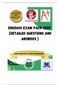 ENG2603 EXAM PACK 2025  {DETAILED QUESTIONS AND ANSWERS }