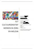 S27 cultuursensitief werken in zorg en welzijn behaald met een 8