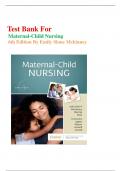 Test Bank For Maternal-Child Nursing 6th Edition| by Emily Slone McKinney Chapter 1-55| Complete Guide| With Feedback