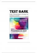 TEST BANK LEHNE'S PHARMACOLOGY FOR NURSING CARE, 11TH  EDITION BY JACQUELINE BURCHUM, LAURA ROSENTHAL | CHAPTERS 1-112 | GUIDE A+| BRAND NEW | GRADED A+