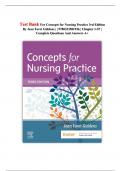 Test Bank For Concepts for Nursing Practice 3rd Edition By Jean Foret Giddens || 9780323581936 || Chapter 1-57 || Complete Questions And Answers A || 2024|2025+