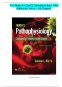 Test Bank for Porth's Pathophysiology, 10th Edition by Norris - All Chapters