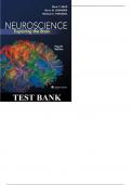 TEST BANK NEUROSCIENCE Exploring the Brain (2015, WOLTERS KLUWER) MARK F. BEAR, BARRY W. CONNORS, MICHAEL A. PARADISO