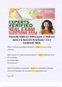 Maryville NURS 611 Patho Exam 1/ NUR 611 Exam 2 & Nurs 611 Final Exam/ 3 in 1 Combined/ Q&A.   