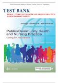 Test Bank for Public / Community Health and Nursing Practice: Caring for Populations, 3rd Edition, by Christine L. Savage|9781719650250|All Chapters 1-22|LATEST