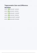 Trigonometric Sum and Difference Identities Questions and and answers