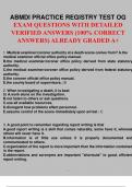 ABMDI PRACTICE REGISTRY TEST OG EXAM QUESTIONS WITH DETAILED VERIFIED ANSWERS