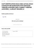 CMIT CERTIFICATION EXAM 2024 ACTUAL EXAM COMPLETE 200 QUESTIONS WITH DETAILED VERIFIED ANSWERS (100% CORRECT VERIFIED ANSWERS) / ALREADY GRADED A+