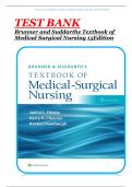 TEST BANK Brunner & Suddarth's Textbook of Medical-Surgical Nursing 15th Edition Hinkle Test Bank All 68 Chapters with Rationales | Complete Guide A+ | BEST STUDYGUIDE