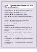 JCJC - Carson Atwood Western Civ 2|71 Mid-term Questions With 100% Correct