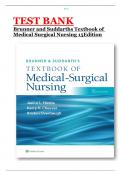 Test bank Brunner & Suddarth's Textbook of Medical-Surgical Nursing 15th Edition by Hinkle