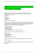 CMST 1061 Exam 2 Questions with All Correct Answers 